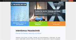 Desktop Screenshot of interdomus.de